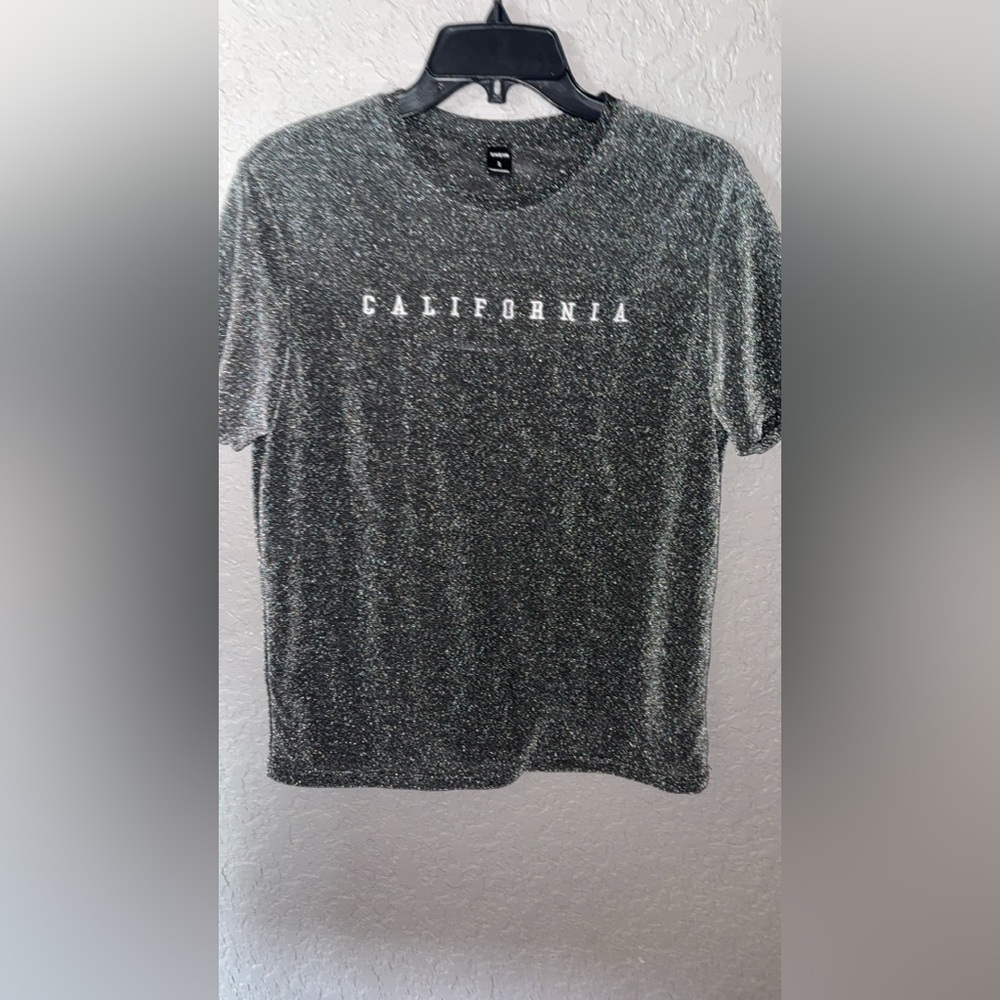 SHEIN Black California Graphic Boys Youth Small Tee